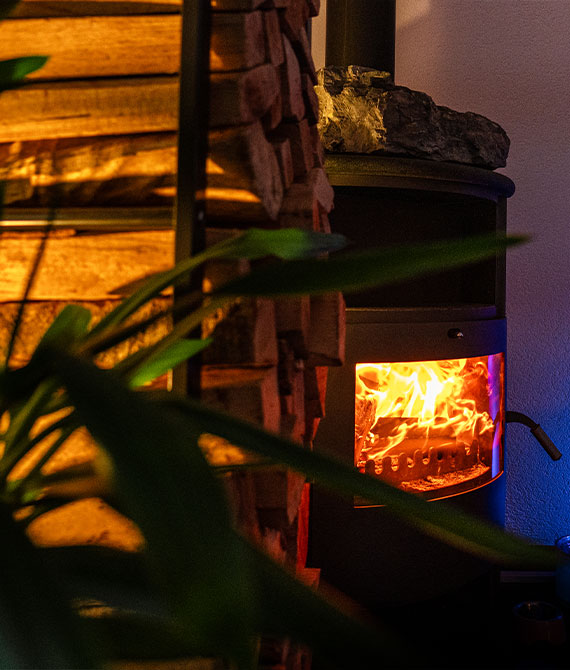 cheminée cheminée feux de bois dans le salon